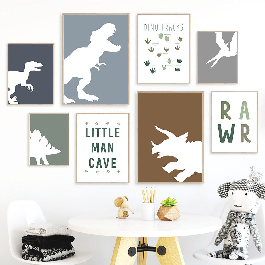 Baby Girl Nursery Quotes - 1PC 프레임리스 장식 예술 프린트, 쥬라기