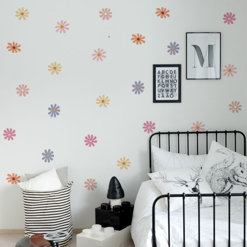데이지 꽃 벽 스티커 어린이 보육 비닐 벽 아트 데칼  - Baby Nursery Peel And Stick Wallpaper 리뷰 및 가격