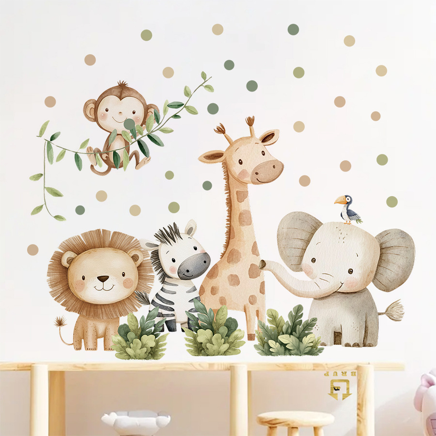 Boho 숲 동물 벽 스티커 어린이 방 소년 소녀 베이 - Baby Nursery Decor Girl 리뷰 및 가격