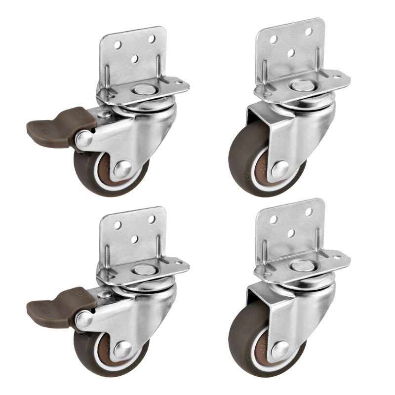 4Pcs L 유형 가구 캐스터 헤비 듀티 부드러운 고무 - Baby Nursery Trolley 리뷰 및 가격