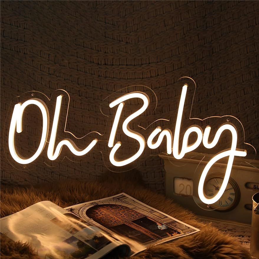 오 베이비 네온사인 LED 마키 라이트 USB 전원 벽 - Baby Nursery Wall Lights 리뷰 및 가격