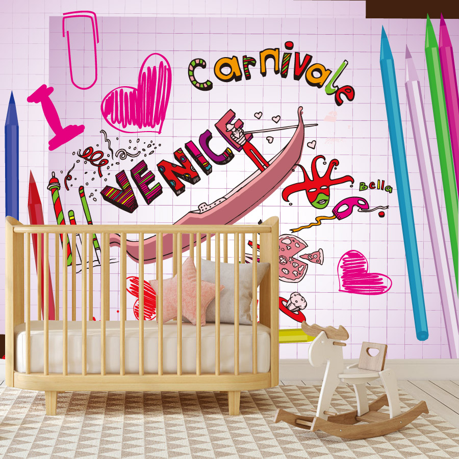 거실 벽지, 홈 데코, 유아방, 아기 침대, 연필 그림 - Baby Nursery Peel And Stick Wallpaper 리뷰 및 가격