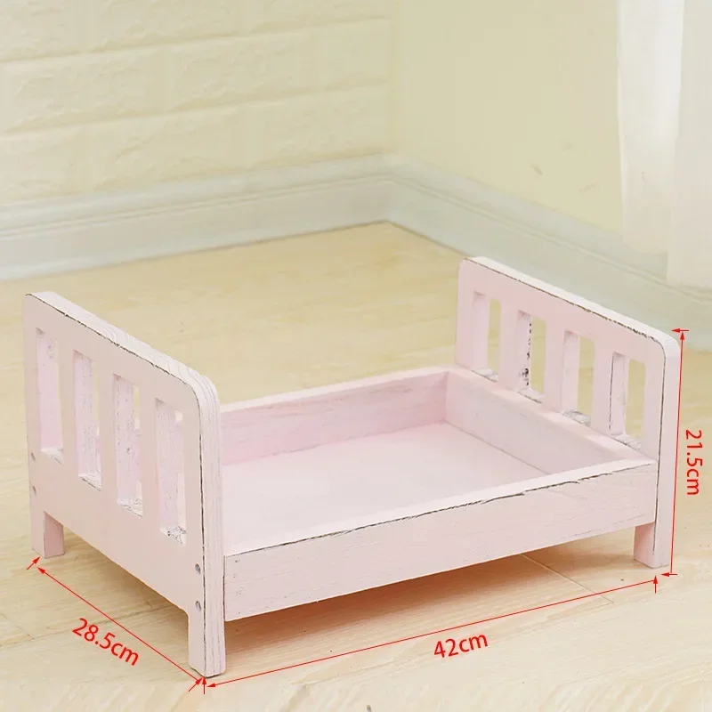 유아 포즈 소파 레트로 나무 침대 신생아 사진 소품 분 - Baby Nursery Boy 리뷰 및 가격