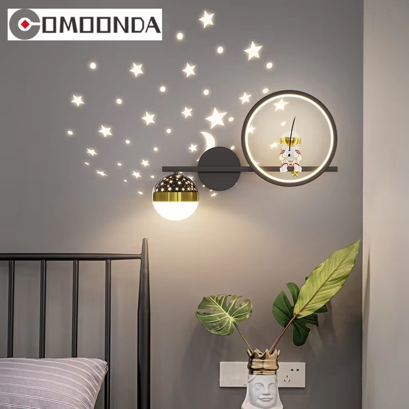 홈 장식 스타 프로젝터 벽 램프 LED 금속 바디 공간 - Baby Nursery Wall Lights 리뷰 및 가격