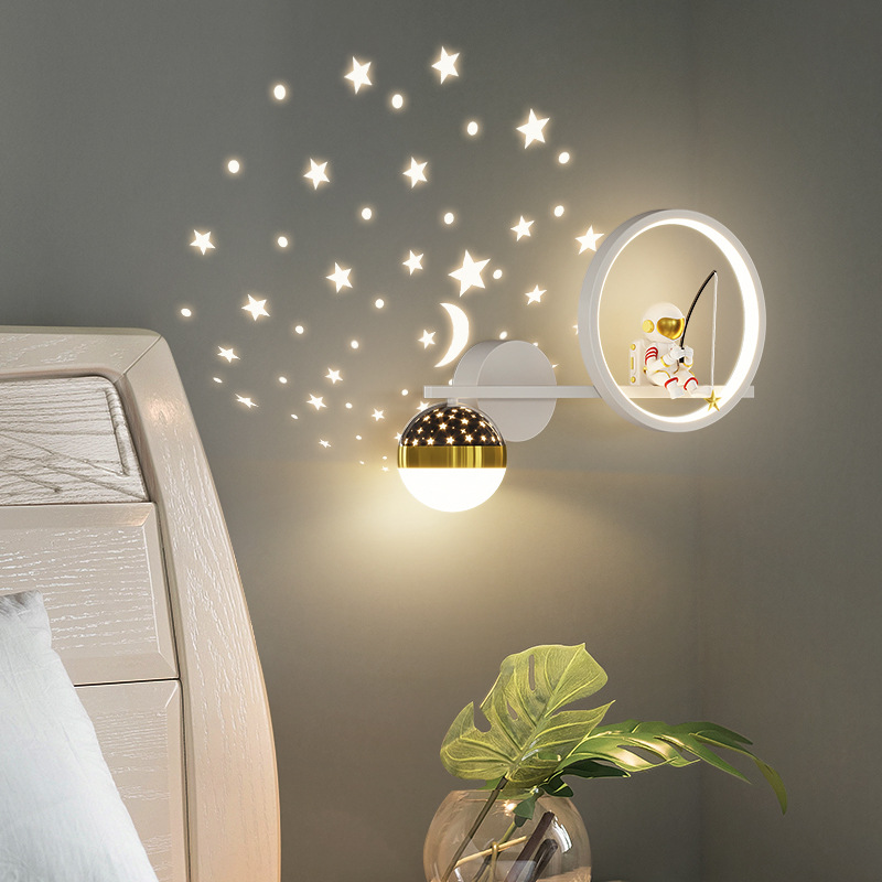 홈 장식 스타 프로젝터 벽 램프 LED 금속 바디 공간 - Baby Nursery Wall Lights 리뷰 및 가격