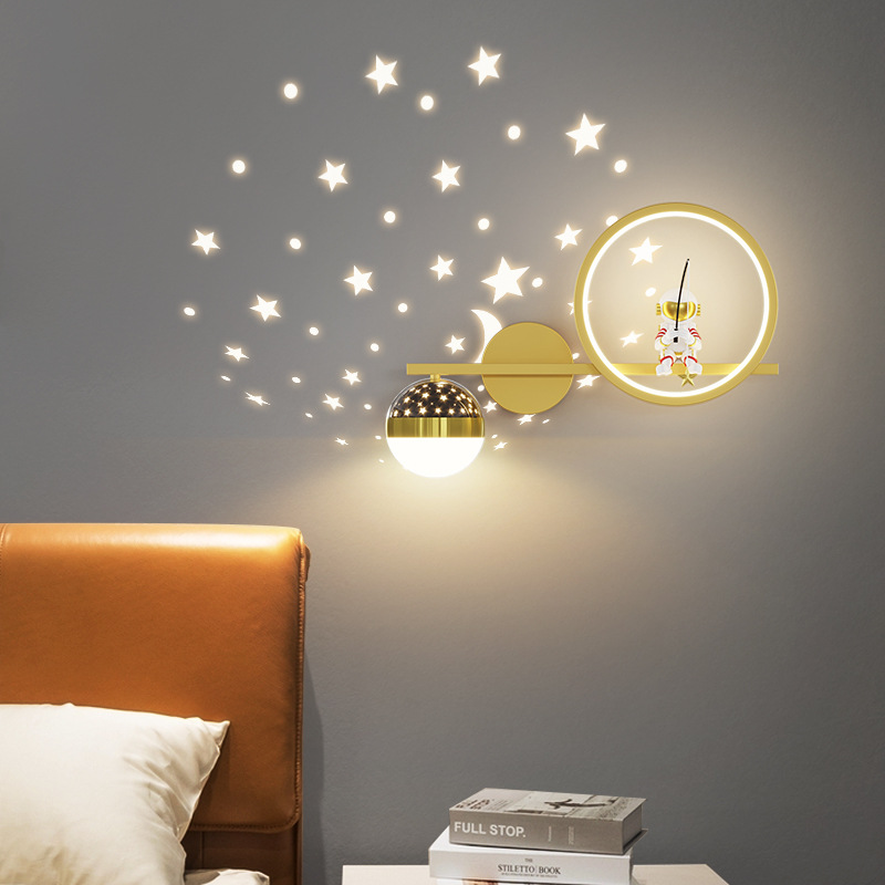 홈 장식 스타 프로젝터 벽 램프 LED 금속 바디 공간 - Baby Nursery Wall Lights 리뷰 및 가격
