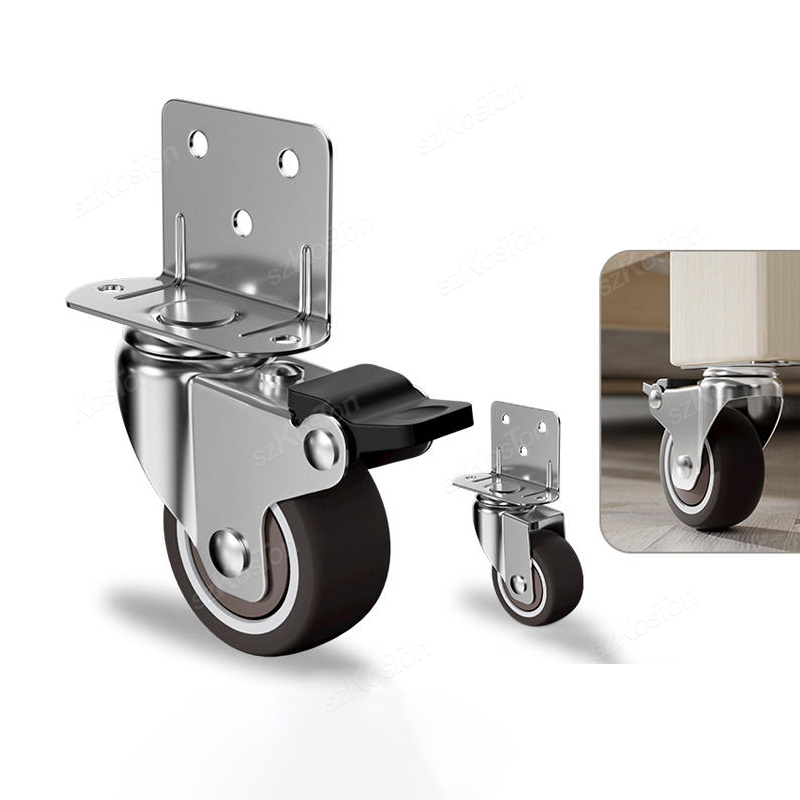 4pcs L 자형 가구 캐스터 바퀴 부드러운 고무 회전 - Baby Nursery Trolley 리뷰 및 가격