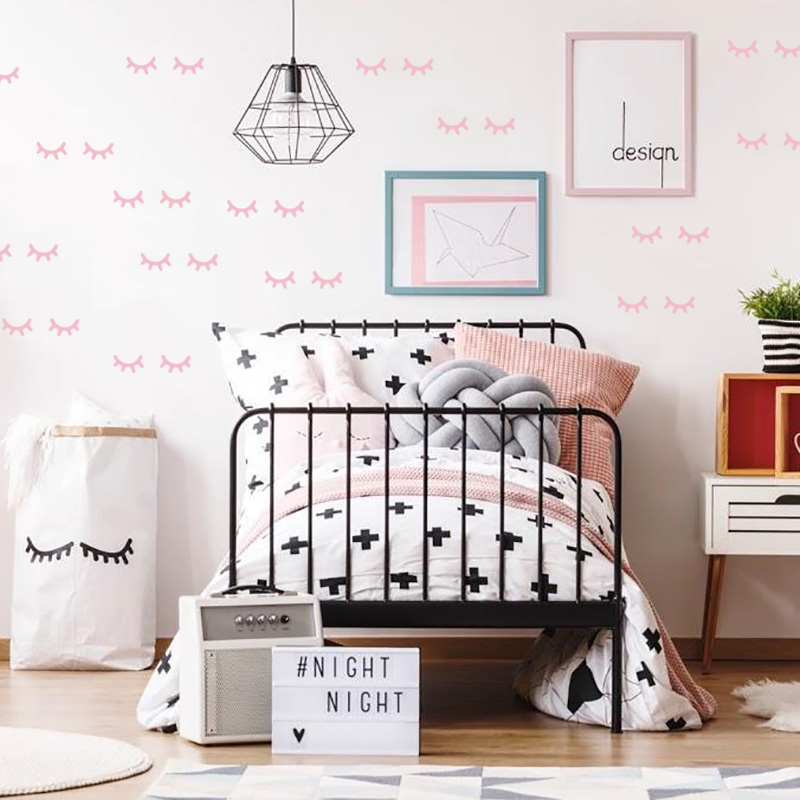 어린이 방 장식 속눈썹 벽 스티커, 귀여운 아기 방 스 - Baby Nursery Decor Girl 리뷰 및 가격