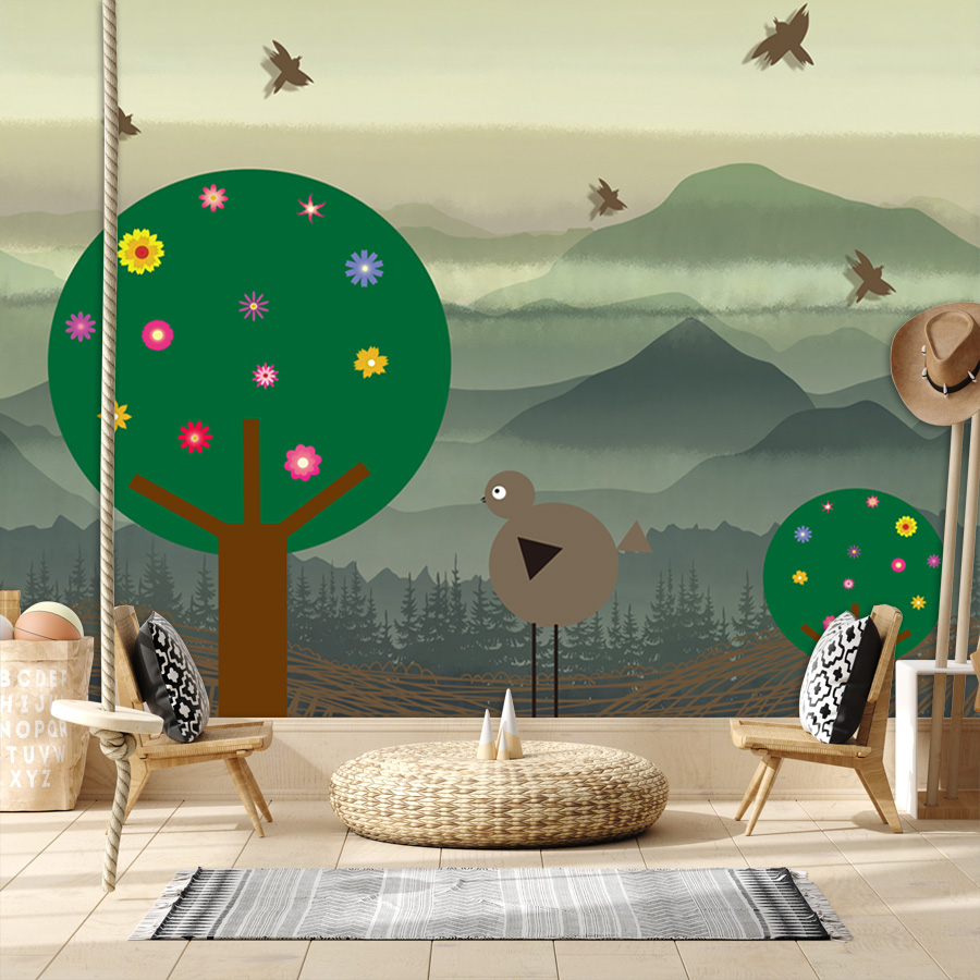 만화 맞춤형 간편 부착 벽지 숲 벽지 거실 침실 아이방 - Baby Nursery Peel And Stick Wallpaper 리뷰 및 가격